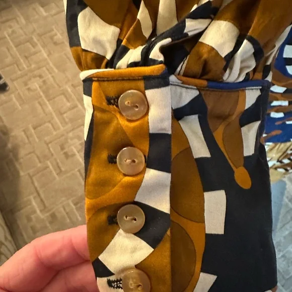 FARM Rio Orange and Black Long Sleeve Dress - Picture 10 of 12